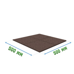 Резиновое покрытие 500x500x20мм, комплект - Pool