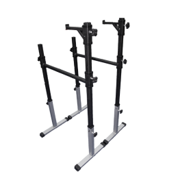 Тренажер 3 в 1 брусья, стойка для жима и приседаний